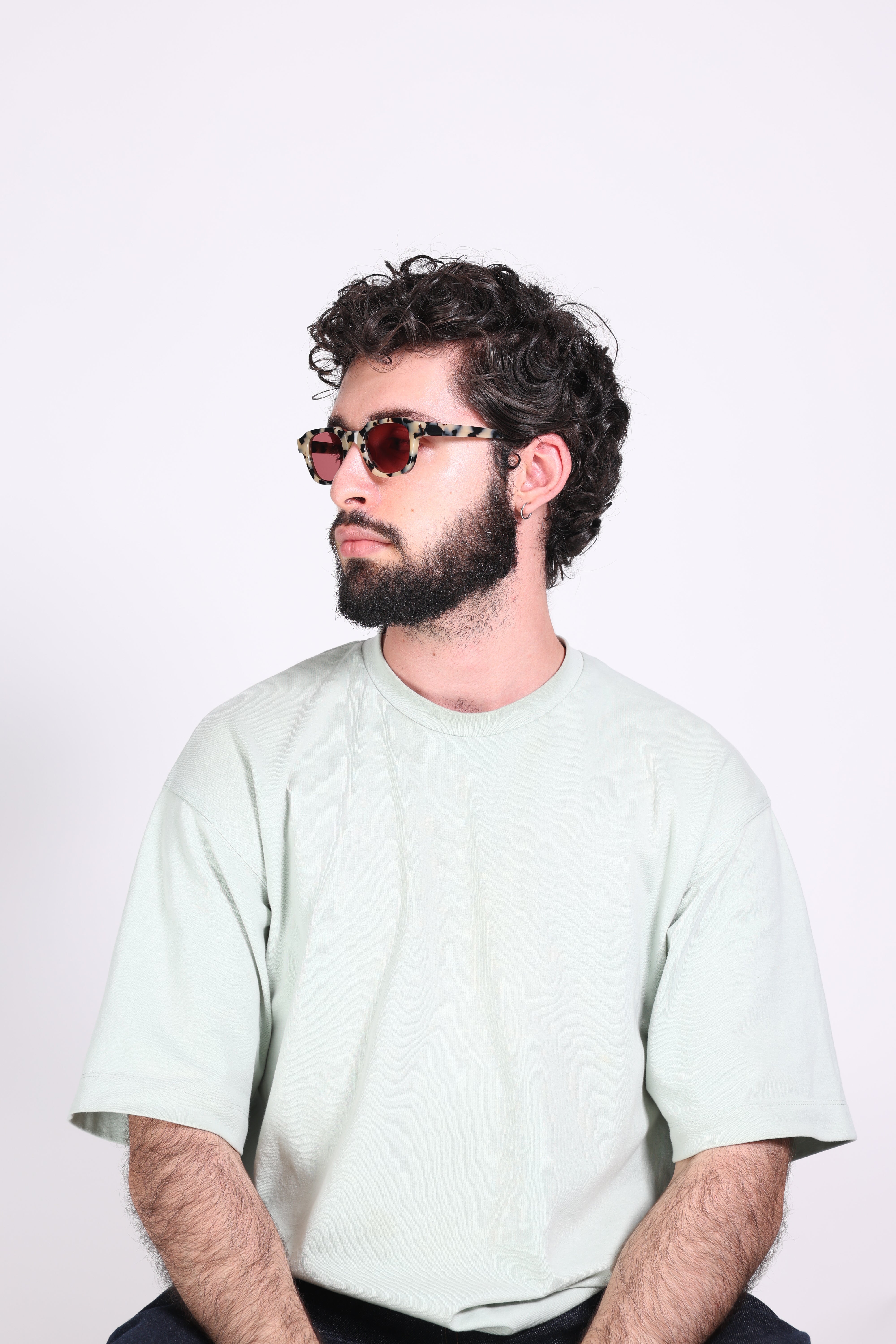 Waiting For The Sun - Julia - Ethical Rectangle Sunglasses - White